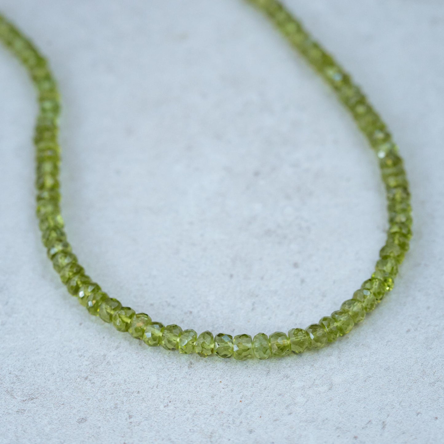 Peridot Necklace -14K