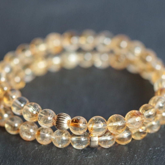 Citrine bracelet 6mm