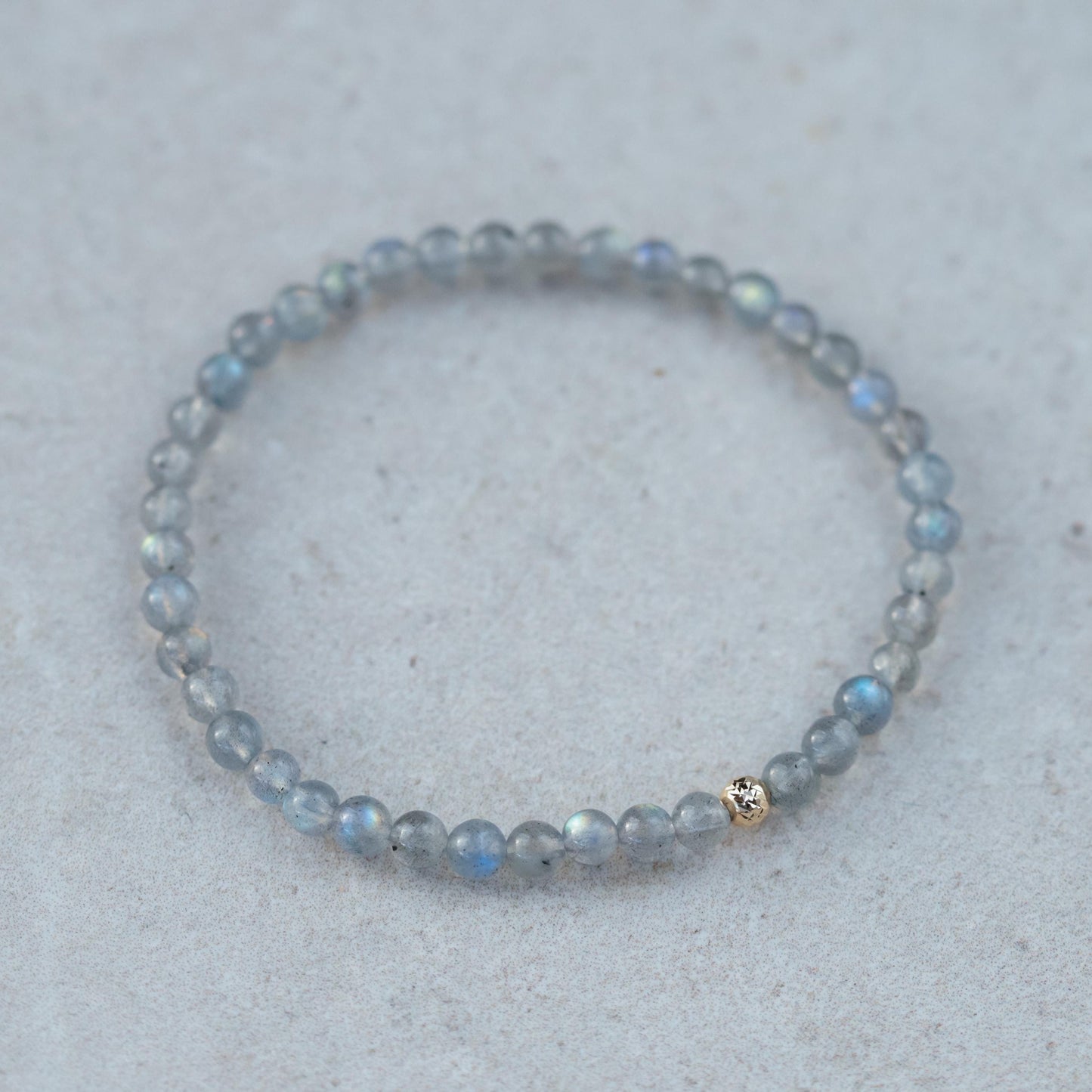 14K GOLD Labradorite Bracelet, Beaded labradorite | [EBLM1570] Elastic Stacking Jewelry, flashy labradorite Bead | labradorite *BSS *G