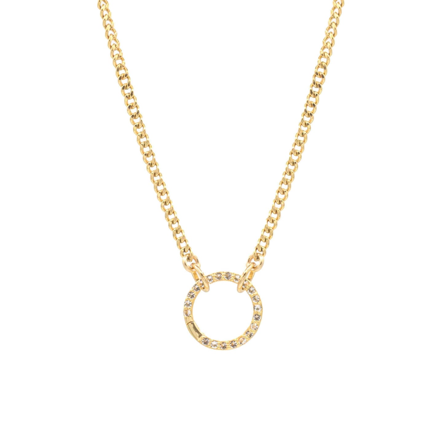 14k Gold Filled Curb Chain Necklace