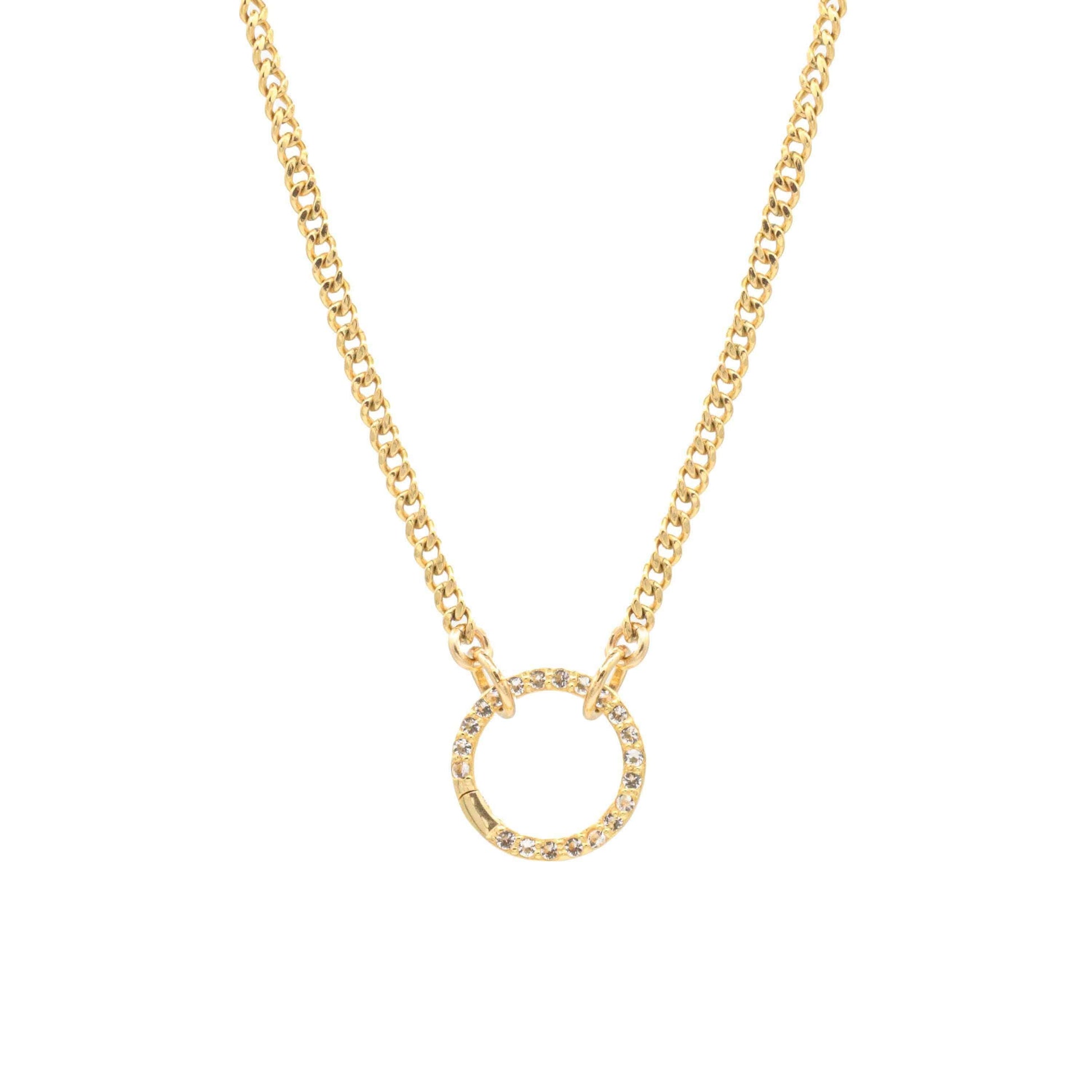14k Gold Filled Curb Chain Necklace