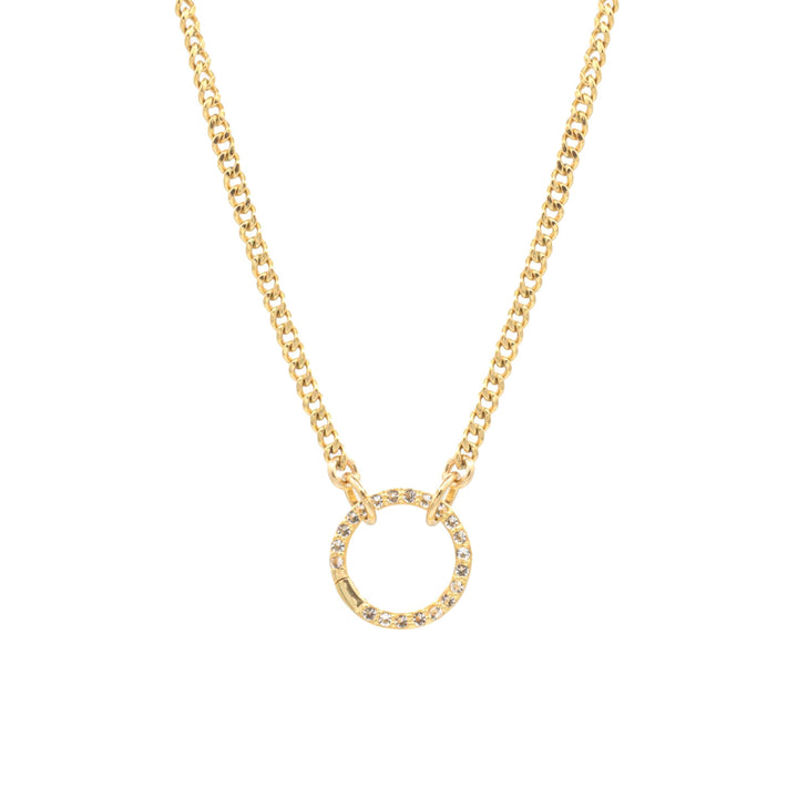 14k gold filled curb chain necklace with a polished finish, featuring a durable and stylish design from Earthly Abundance.