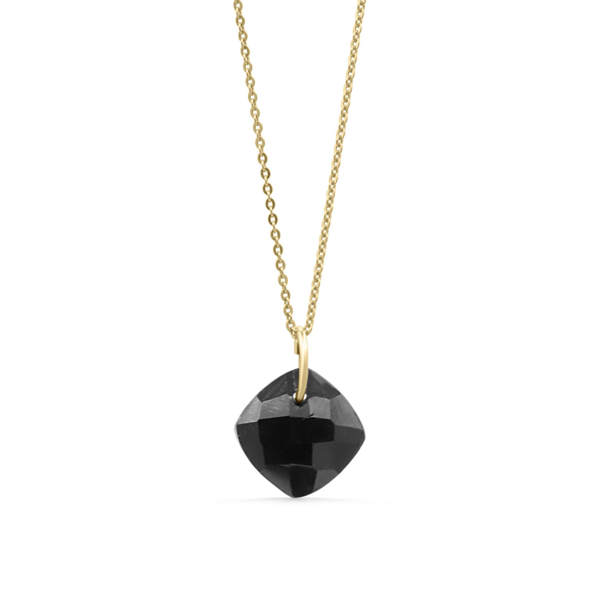 Cusion Gemstone pendant necklace