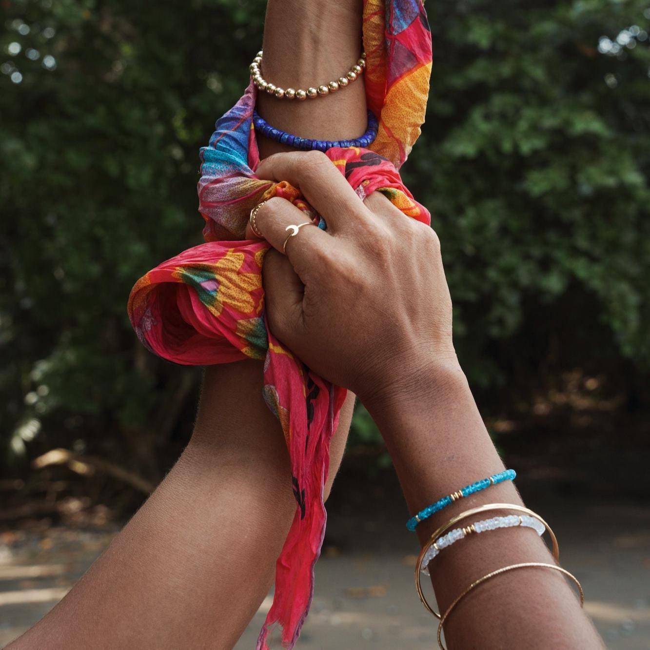 Zambia Apatite Bracelet - 14K