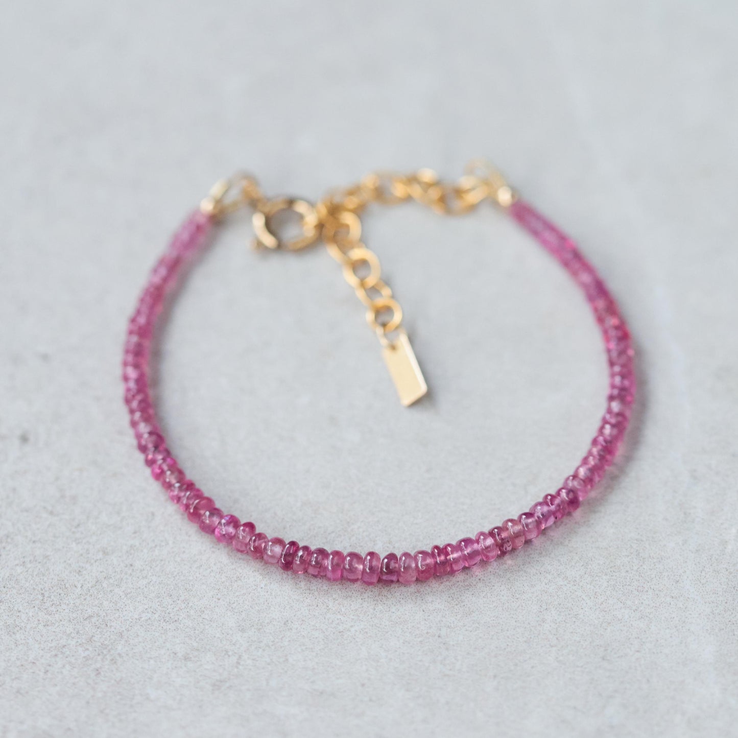 Pink Sapphire bracelet | dainty sapphire jewelry | Micro faceted pink sapphire | genuine pink sapphire | dainty AAA pink sapphire #0160