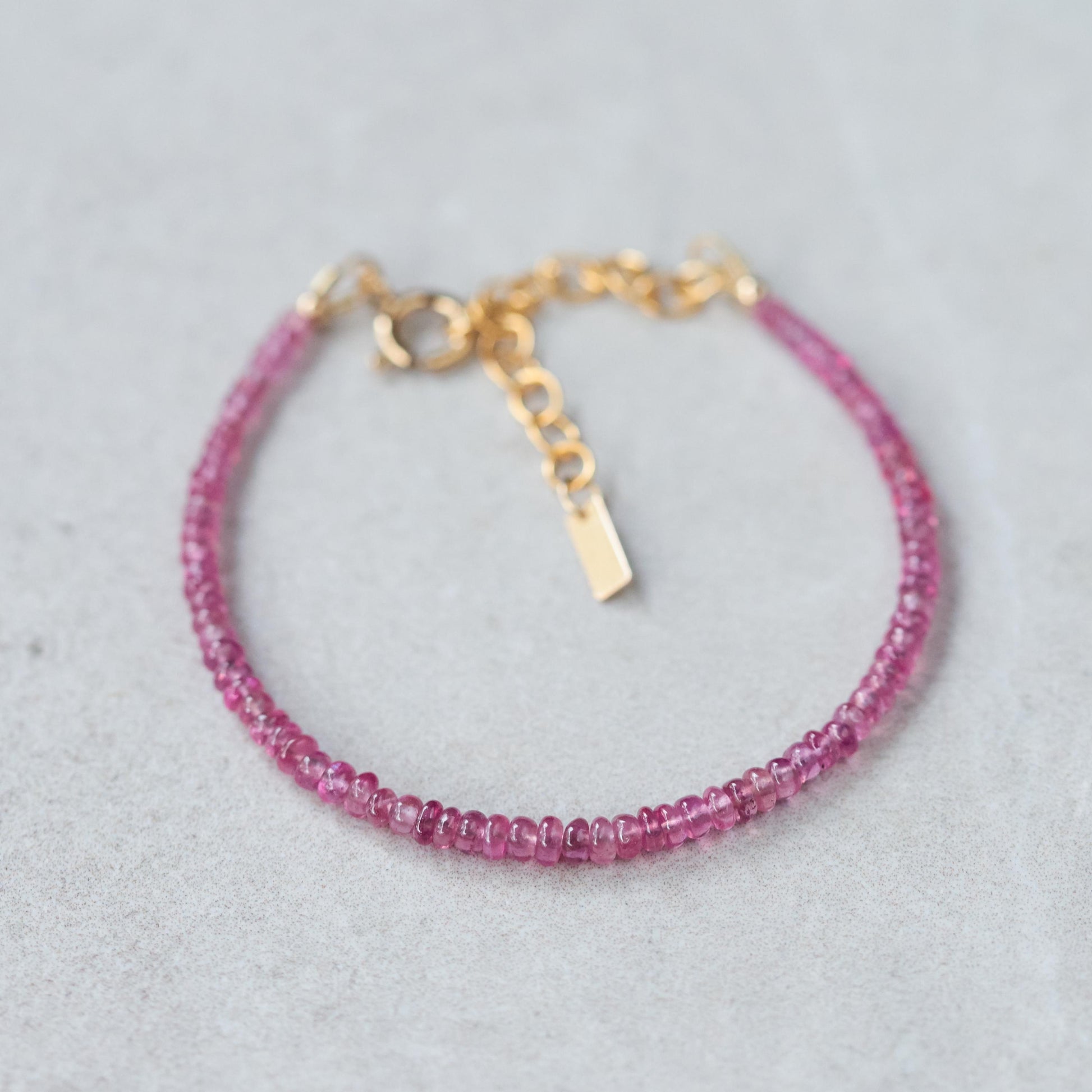 Pink Sapphire bracelet | dainty sapphire jewelry | Micro faceted pink sapphire | genuine pink sapphire | dainty AAA pink sapphire #0160