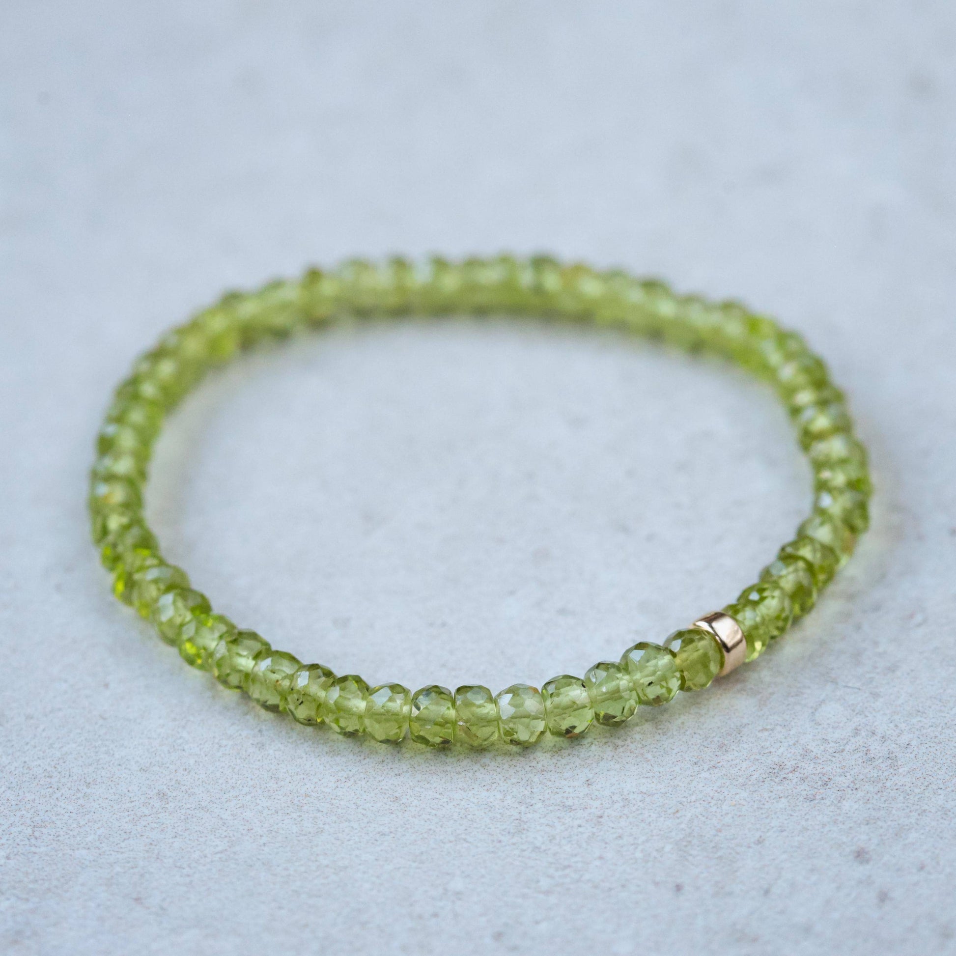 Peridot Bracelet - 14K