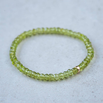 Peridot Bracelet - 14K