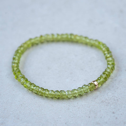 Peridot Bracelet - 14K