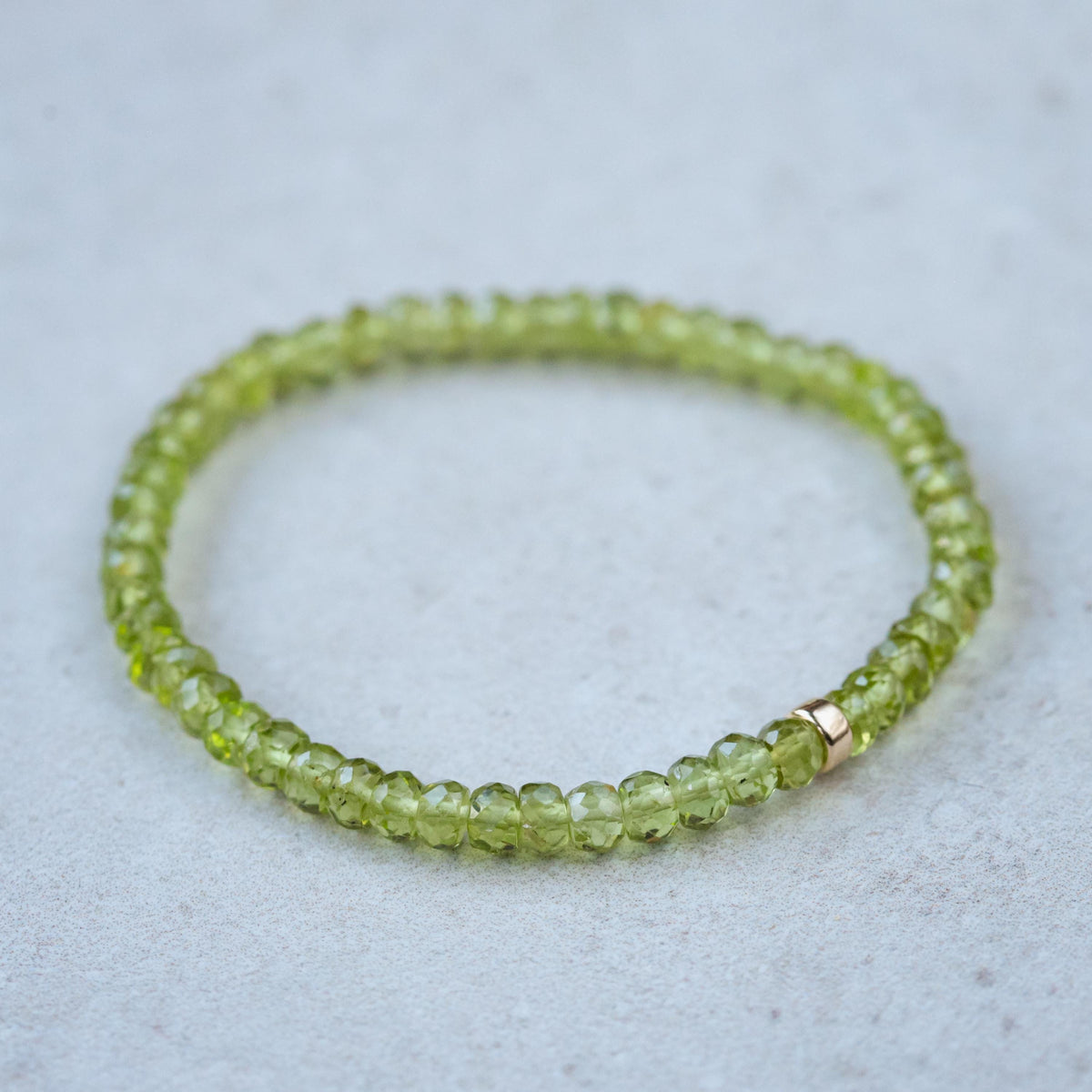 Peridot bracelet -14K