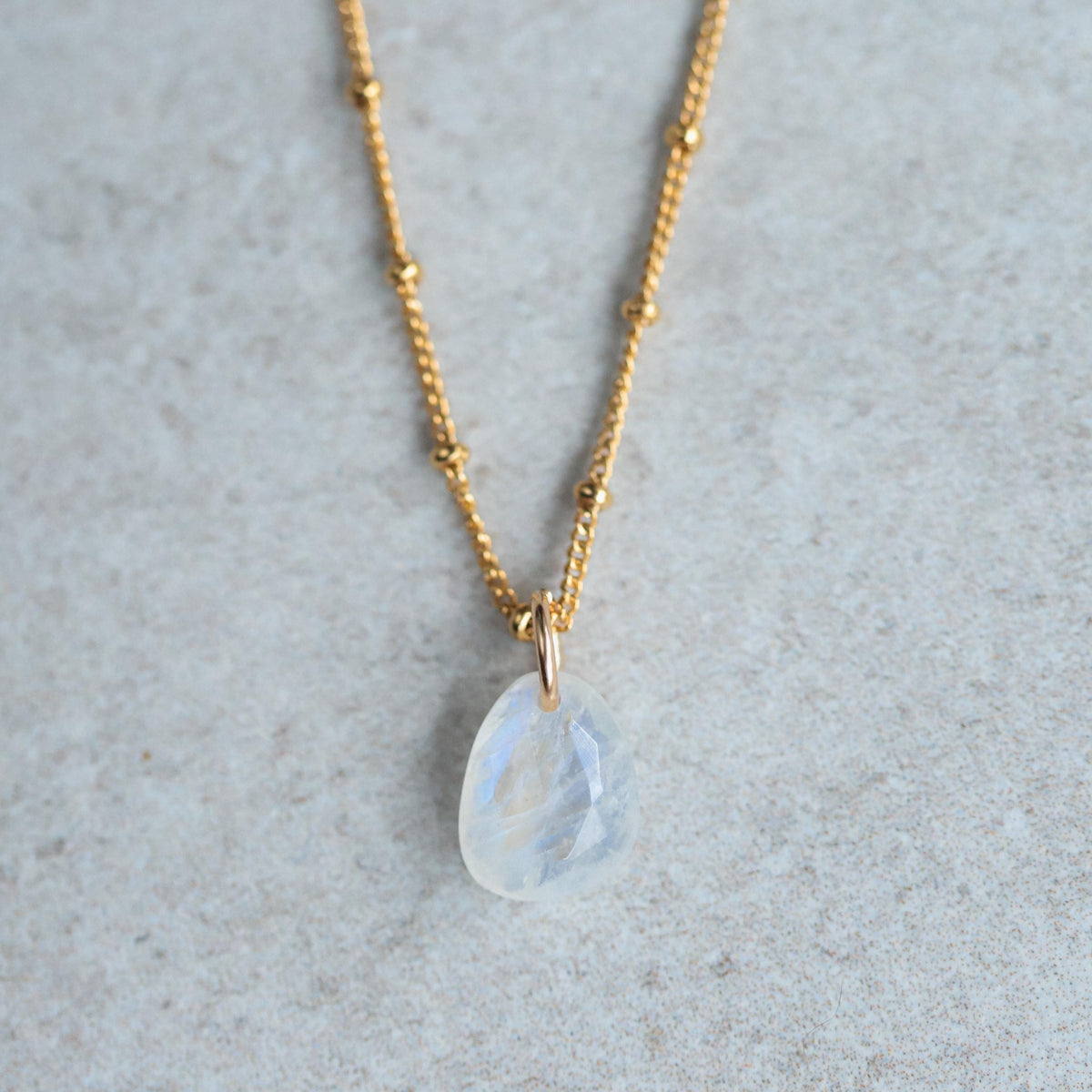 The Divine Feminine Set | Rose Quartz Amazonite Rainbow Moonstone Pendant Set | Gemstone Trio Charms in 14K Gold, Gold Filled or Silver