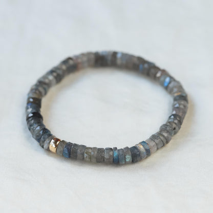 Labradorite Heishi Bracelet