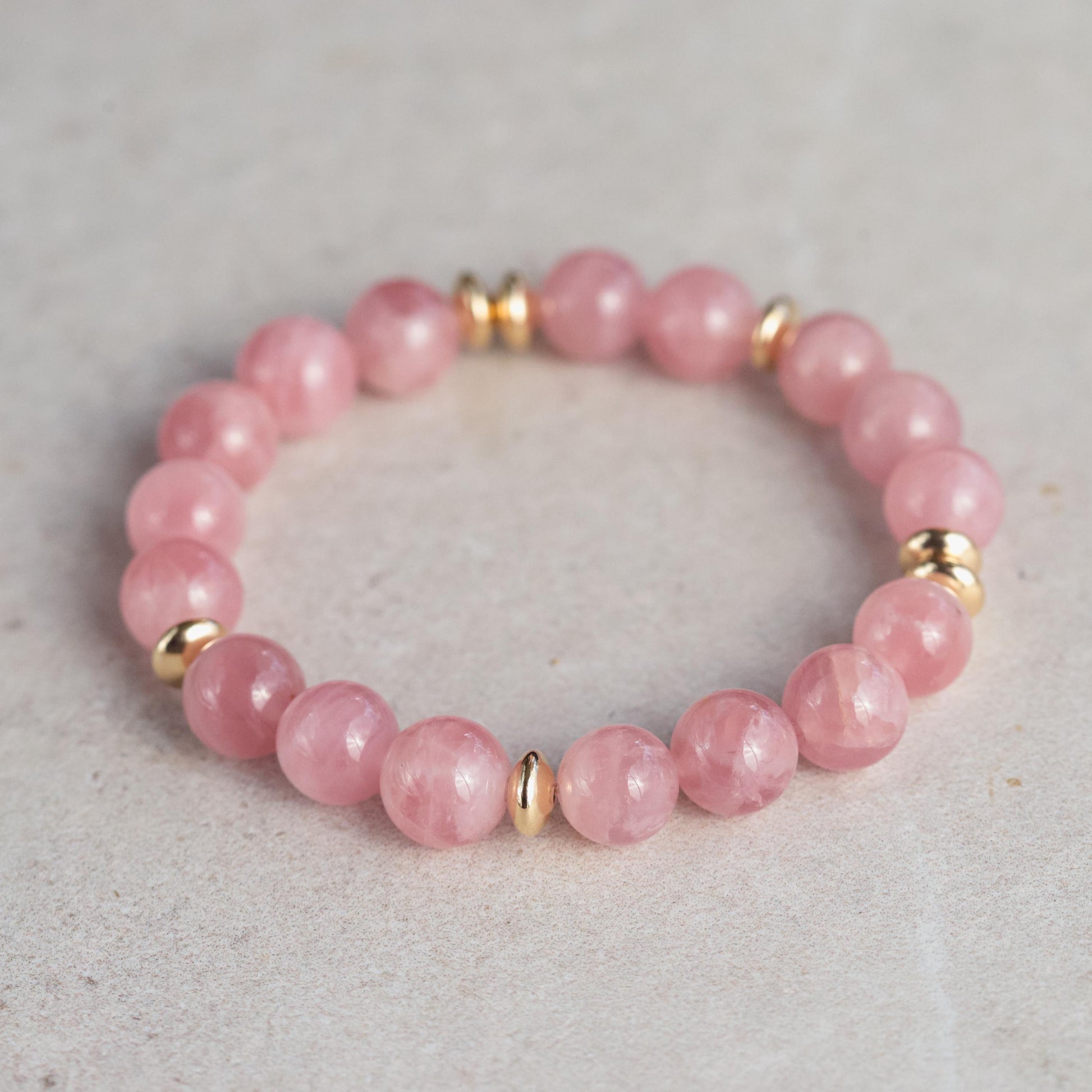 Madagascar Rose Quartz Bracelet – Soft, Rare & Heart-Centered