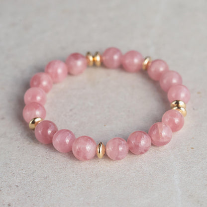 Madagascar Rose Quartz Bracelet – Soft, Rare & Heart-Centered