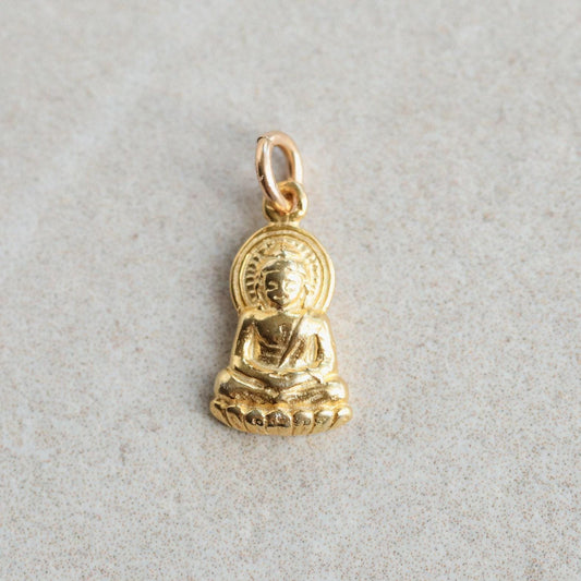 Gold Vermeil Buddha Pendant