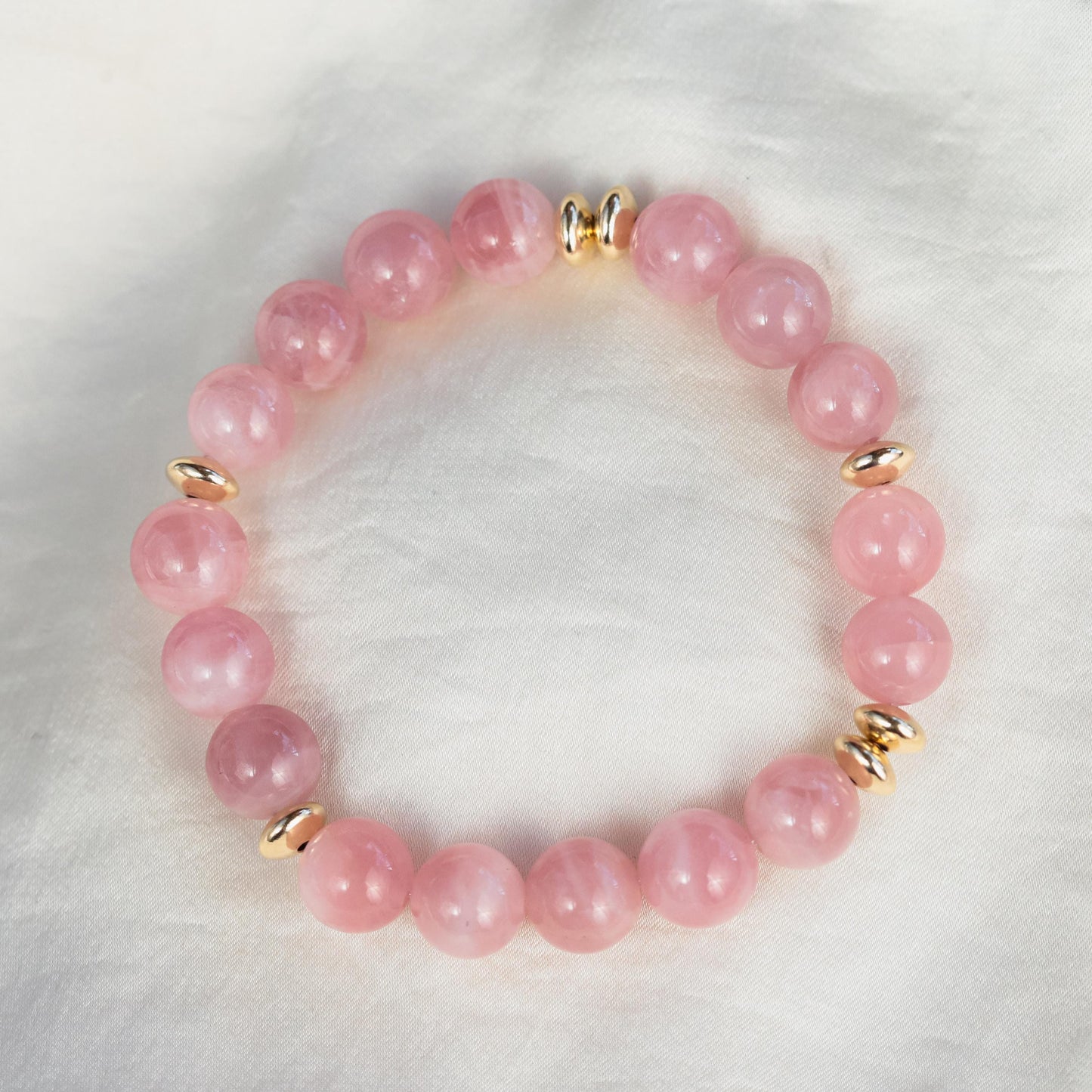 Madagascar Rose Quartz Bracelet – Soft, Rare & Heart-Centered