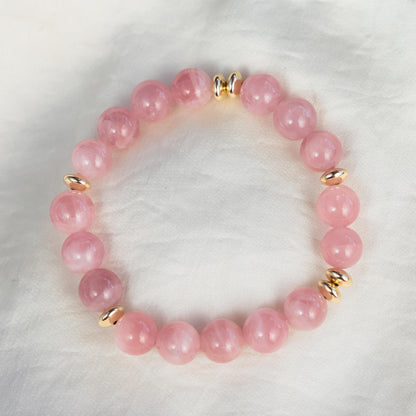 Madagascar Rose Quartz Bracelet – Soft, Rare & Heart-Centered