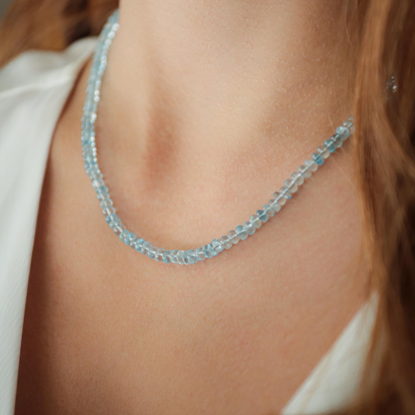 AAAA+ Aquamarine Necklace | March Birthstone | Women's Aquamarine Necklace [ENAP1475] | blue aquamarine | Natural Aquamarine | aquamarine