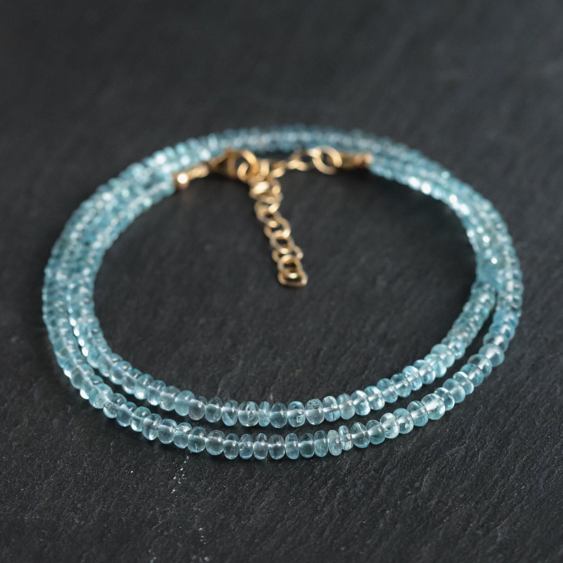 AAAA+ Aquamarine Necklace | March Birthstone | Women's Aquamarine Necklace [ENAP1475] | blue aquamarine | Natural Aquamarine | aquamarine