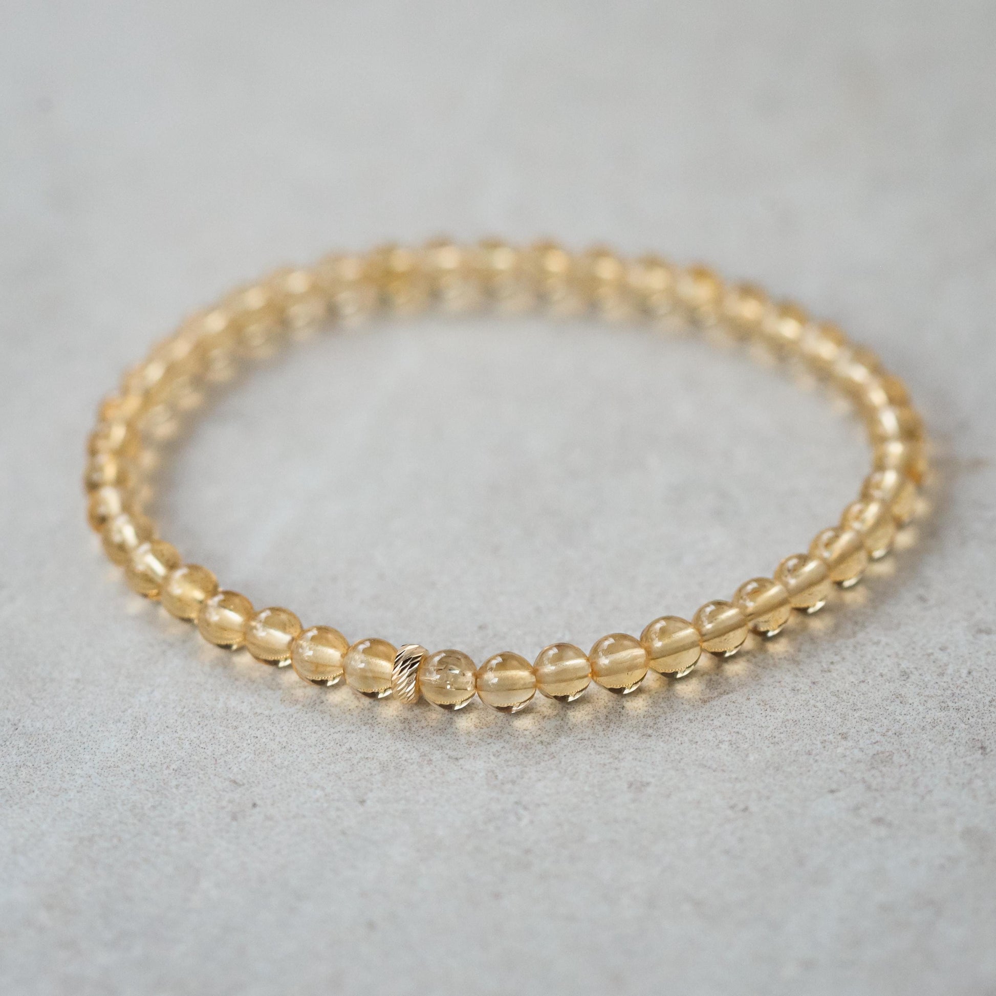 14K Citrine 4mm