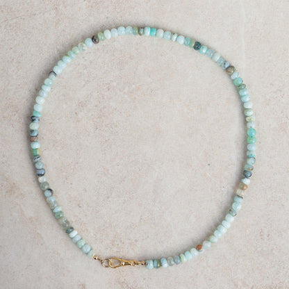 Peruvian opal Necklace | Green opal necklace | Candy opal necklace [ENPP1500] | summer gemstone necklace | green opal necklace