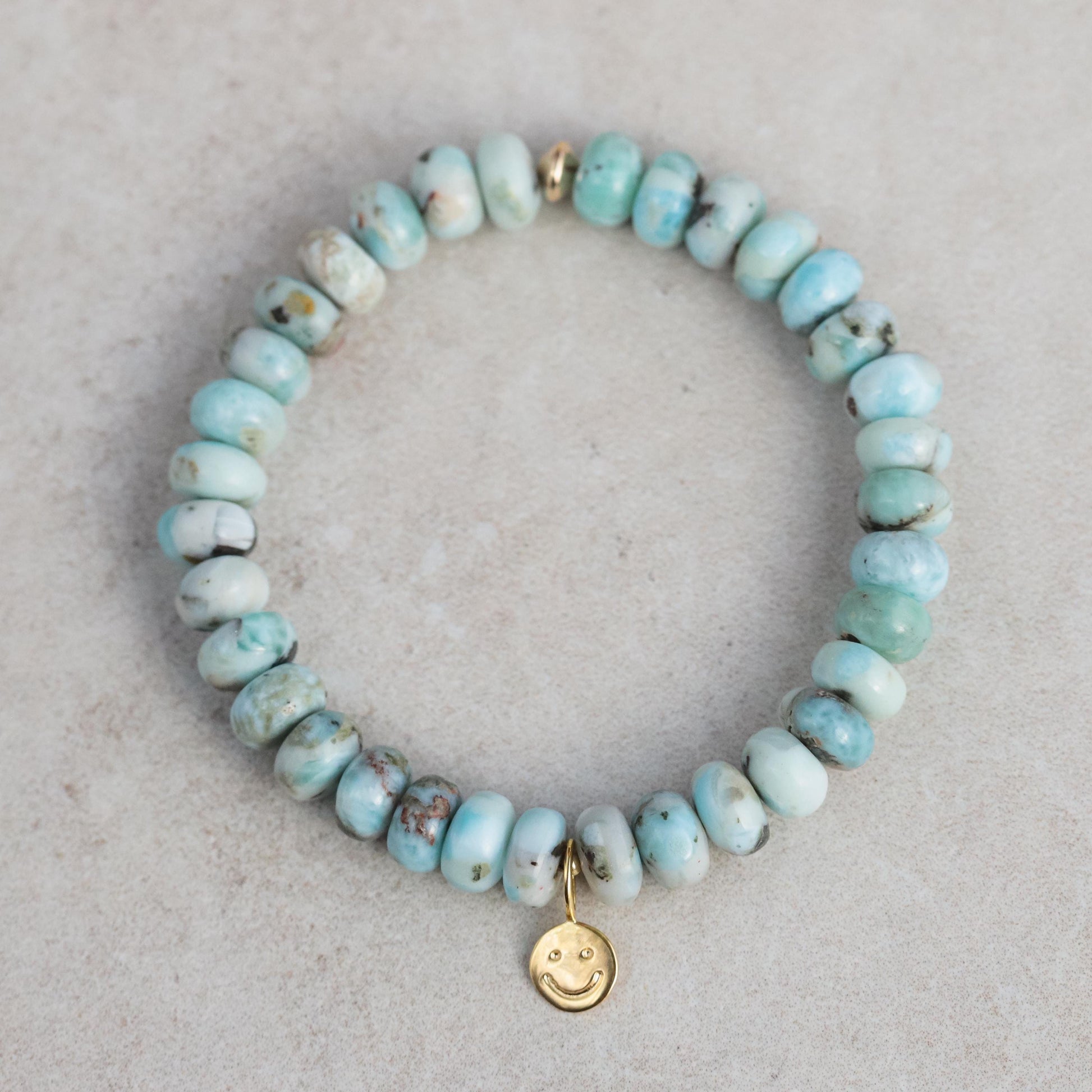 Healing & Joy Bracelet Bundle – Mangano Calcite, Hemimorphite & Larimar