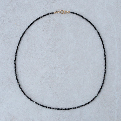 Black spinel choker