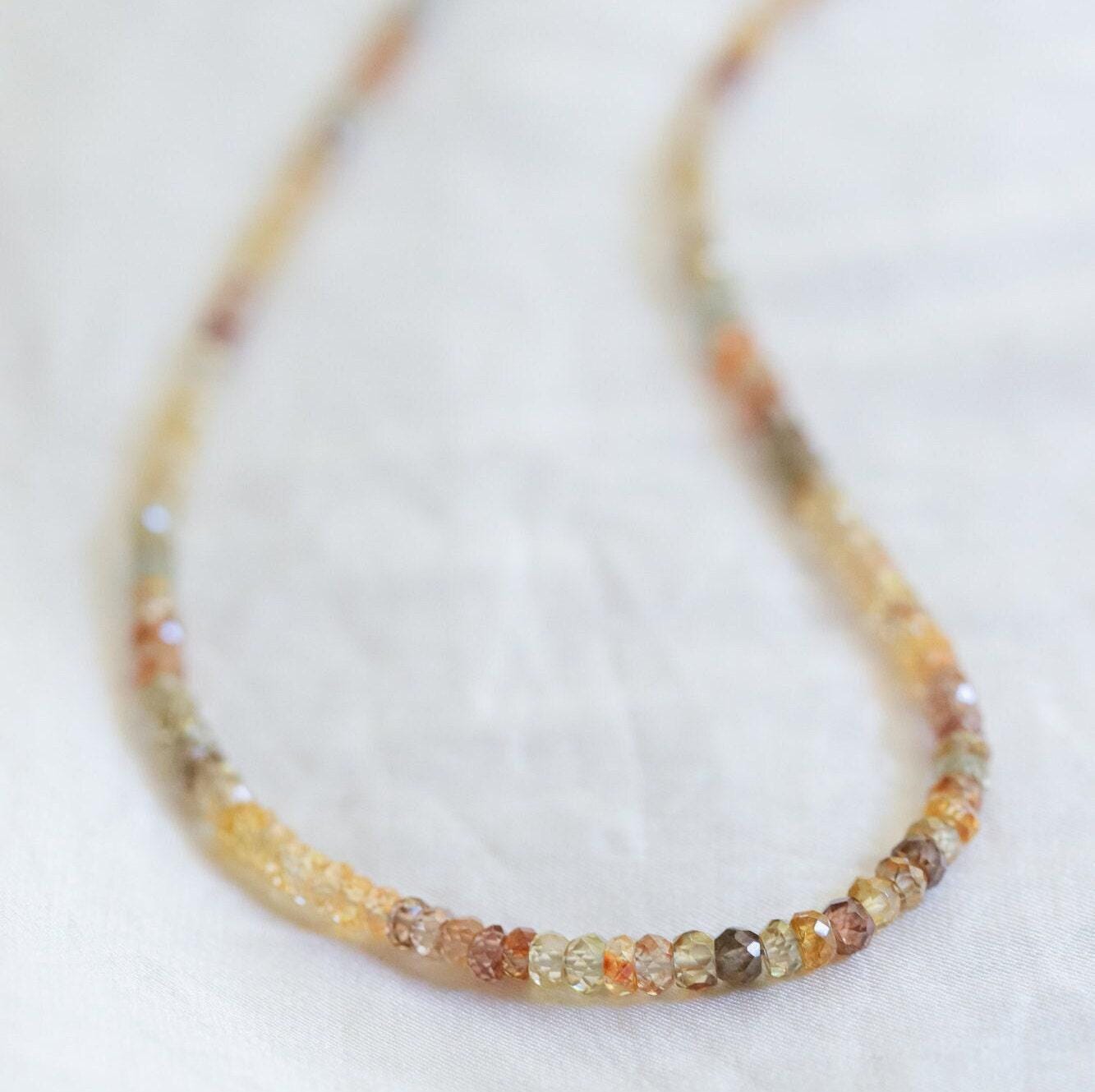Zircon Ombre Necklace - 14K