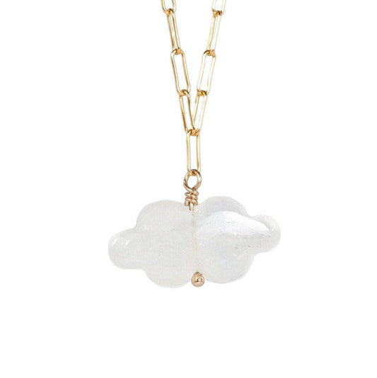 CLOUD MOONSTONE, [K110517_DIP] unique rainbow moonstone pendant necklace, Genuine moonstone Jewelry, 14K gold filled paperclip chain