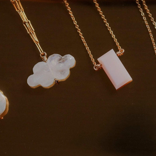 CLOUD MOONSTONE, [K110517_DIP] unique rainbow moonstone pendant necklace, Genuine moonstone Jewelry, 14K gold filled paperclip chain