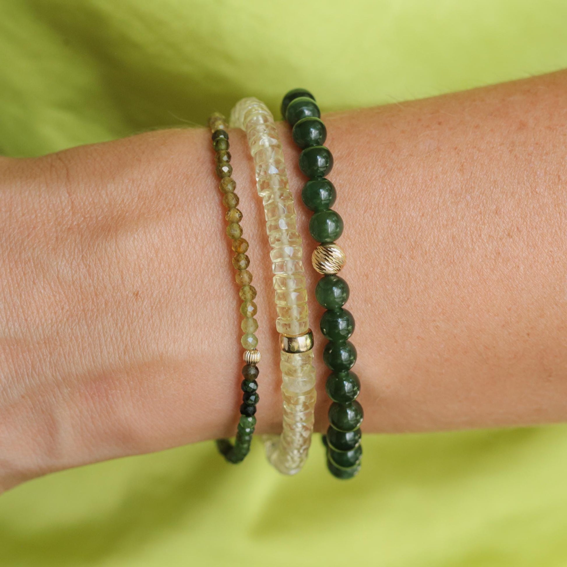 Green Tourmaline - 14K