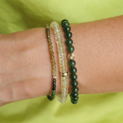 Green Tourmaline - 14K