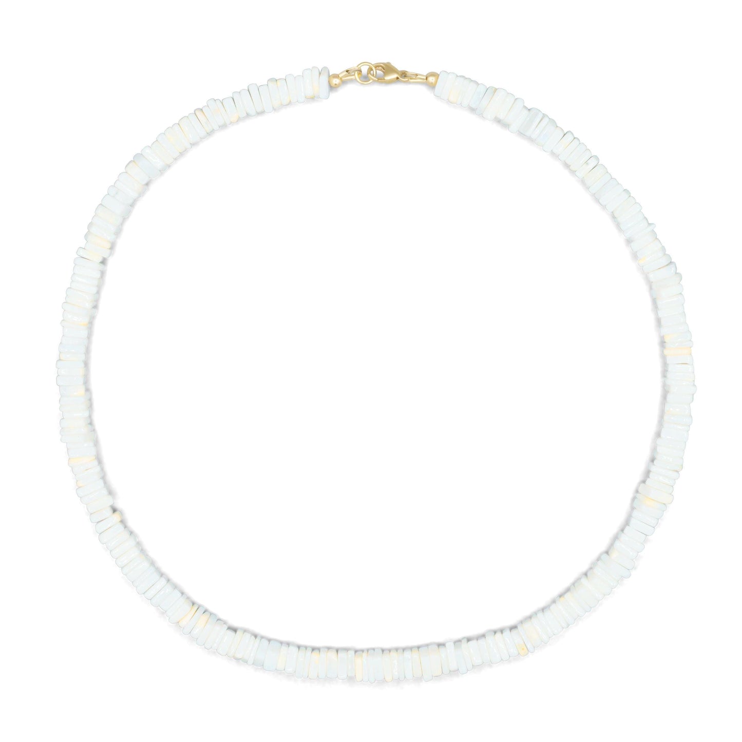 White opal Necklace | White opal necklace | White necklace [ENWP1490] | summer gemstone necklace | White opal necklace, opal