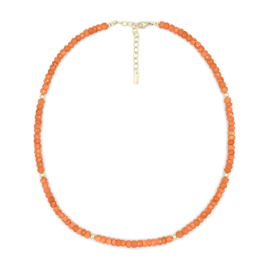 Peach Moonstone necklace