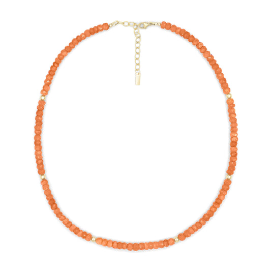 Peach Moonstone necklace