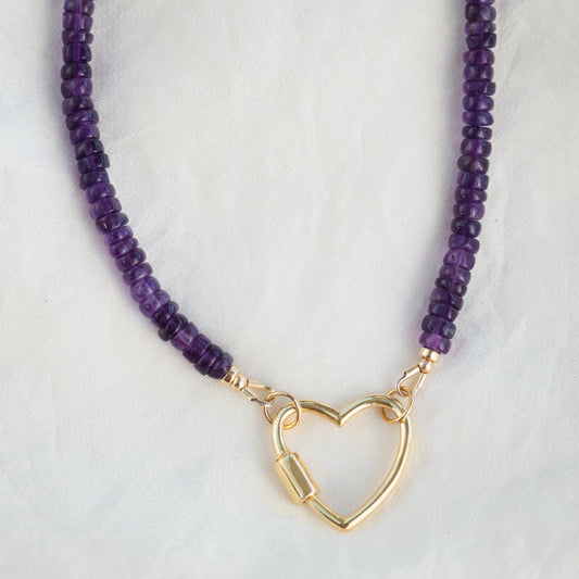 Smooth Amethyst Necklace