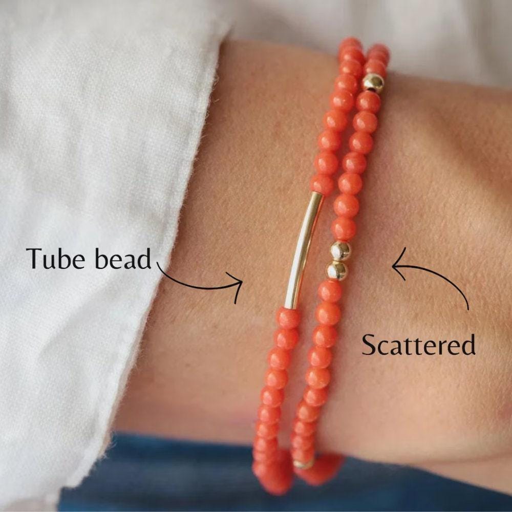 Italian coral bracelet