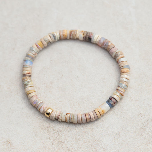Australian Opal Heishi Bracelet