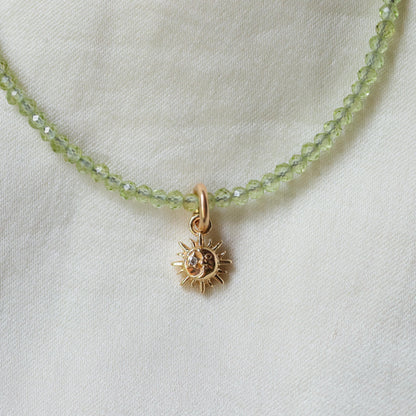 Peridot Necklace - 14K