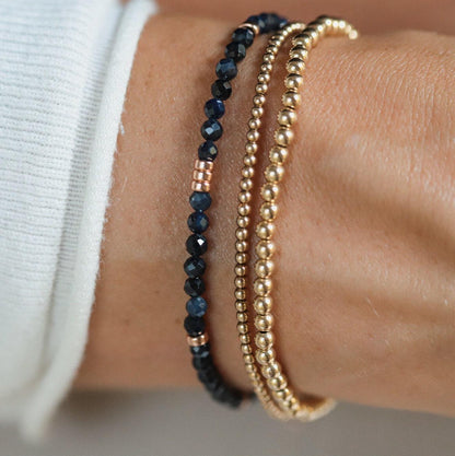 Blue Sapphire Bracelet - 14K