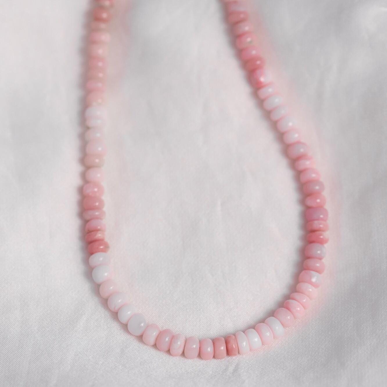 Candy Pink Opal necklace