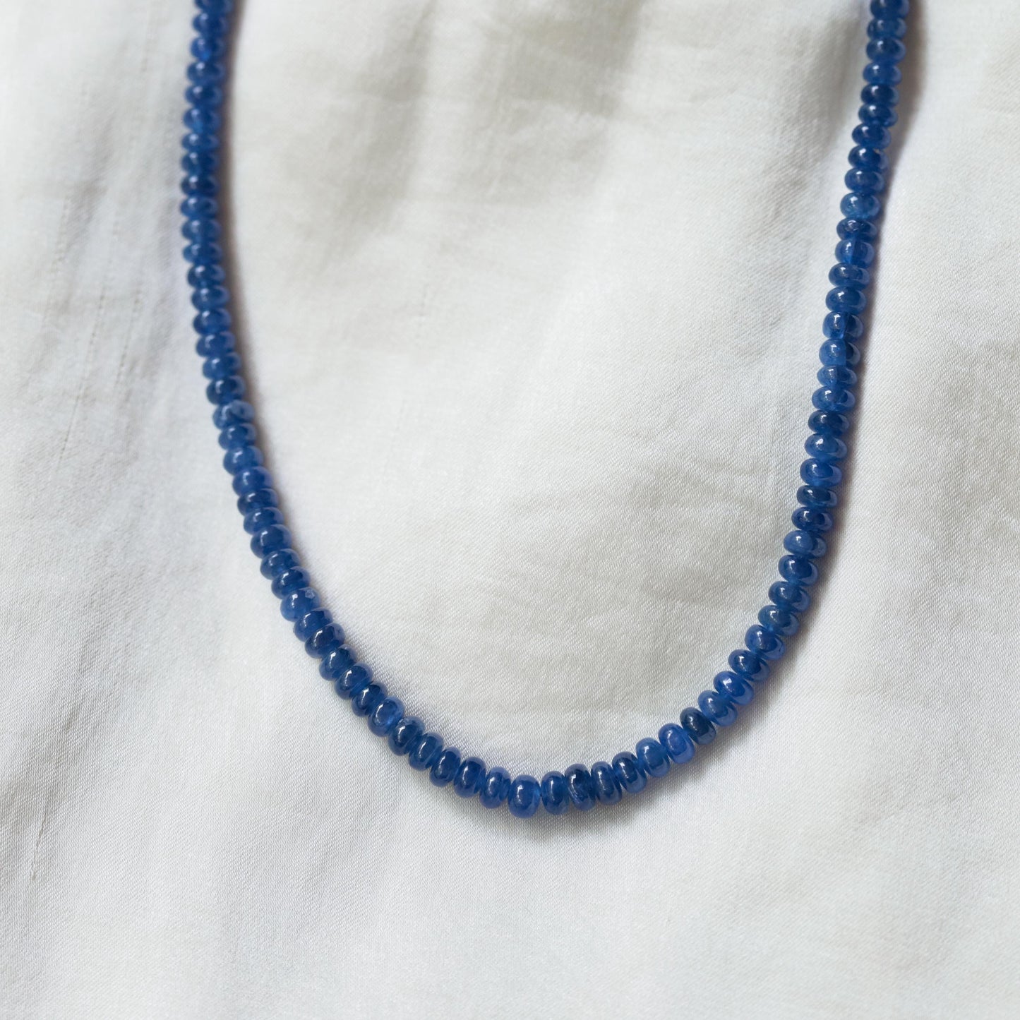 14K GOLD Burma Blue Sapphire Necklace - Blue Sapphire Necklace [ENBM1831] - September Birthstone gift - Blue Sapphire | blue sapphire