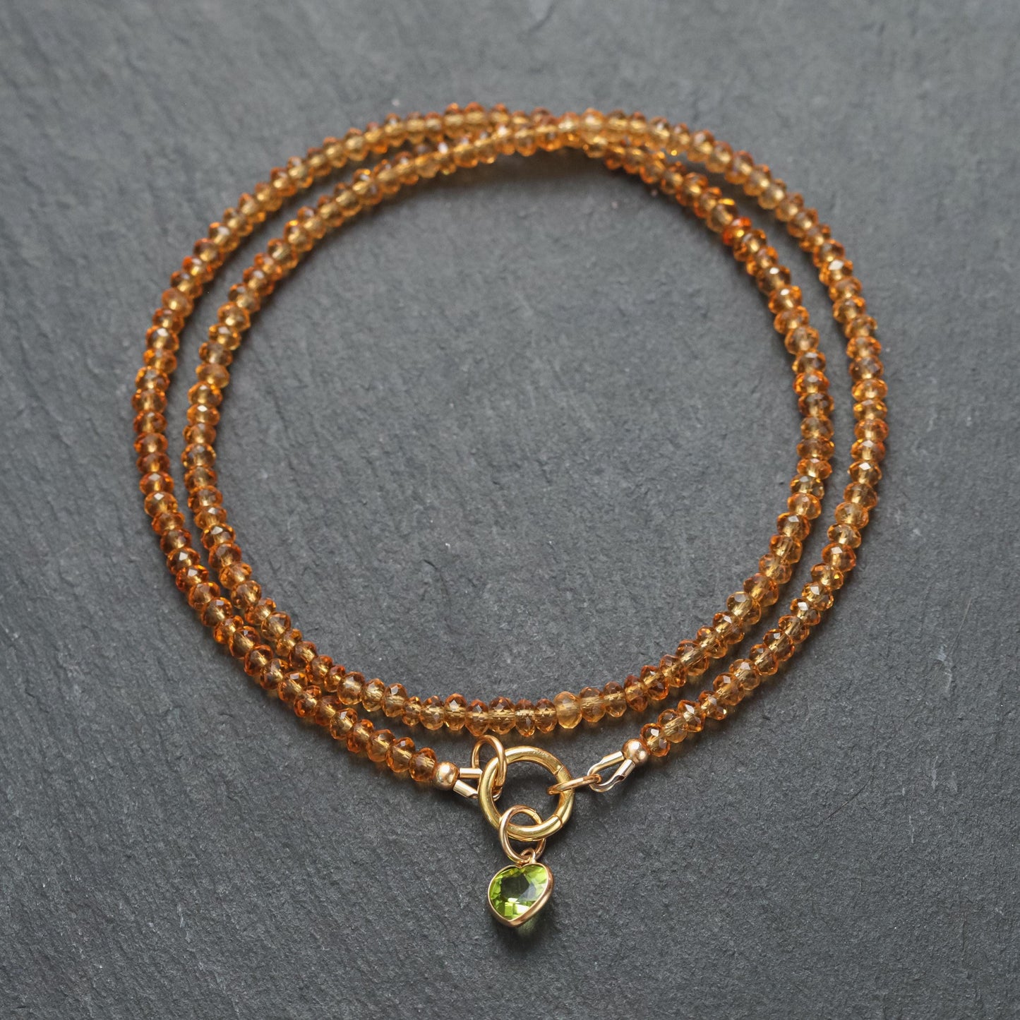 Citrine Daisy Necklace