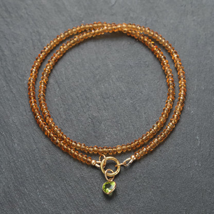 Citrine Daisy Necklace