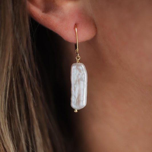 Keishi Pearl Earrings - 14K