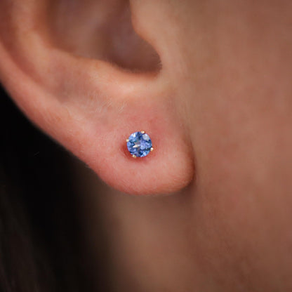 Tanzanite studs - 14K