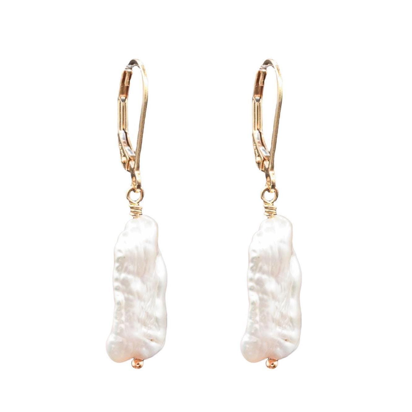 Keishi Pearl Earrings - 14K