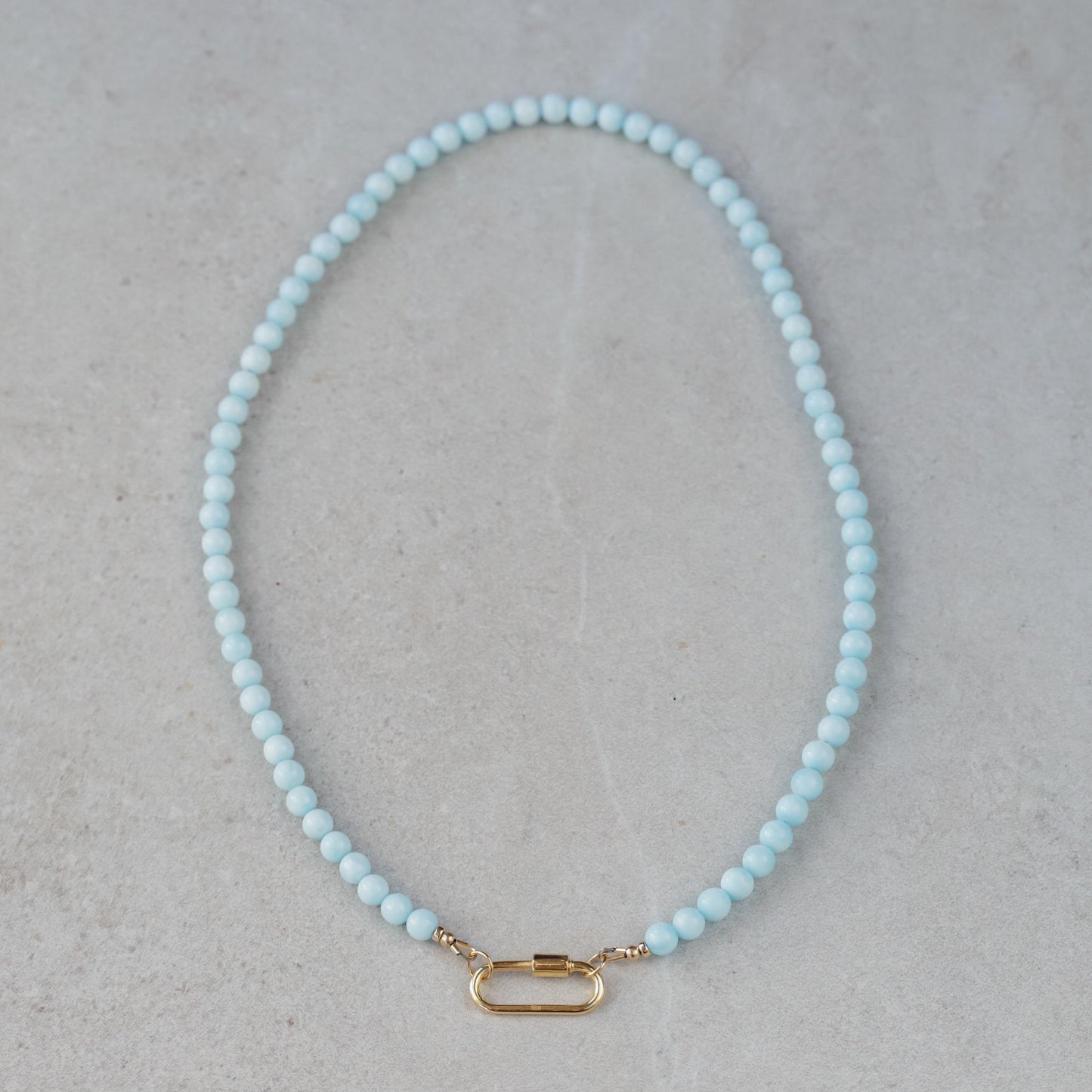 AAAA+ Hemimorphite Beaded Necklace, 6mm Hemimorphite necklace | [ENHP1621] Hemimorphite Necklace | Hemimorphite Necklace | Hemimorphite