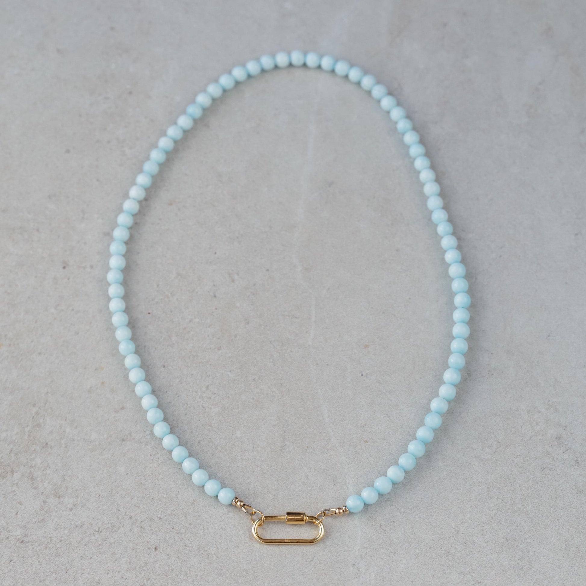 AAAA+ Hemimorphite Beaded Necklace, 6mm Hemimorphite necklace | [ENHP1621] Hemimorphite Necklace | Hemimorphite Necklace | Hemimorphite