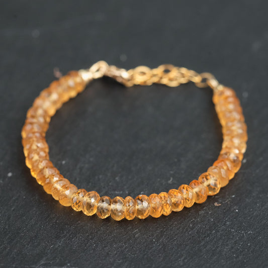 Radiant citrine bracelet